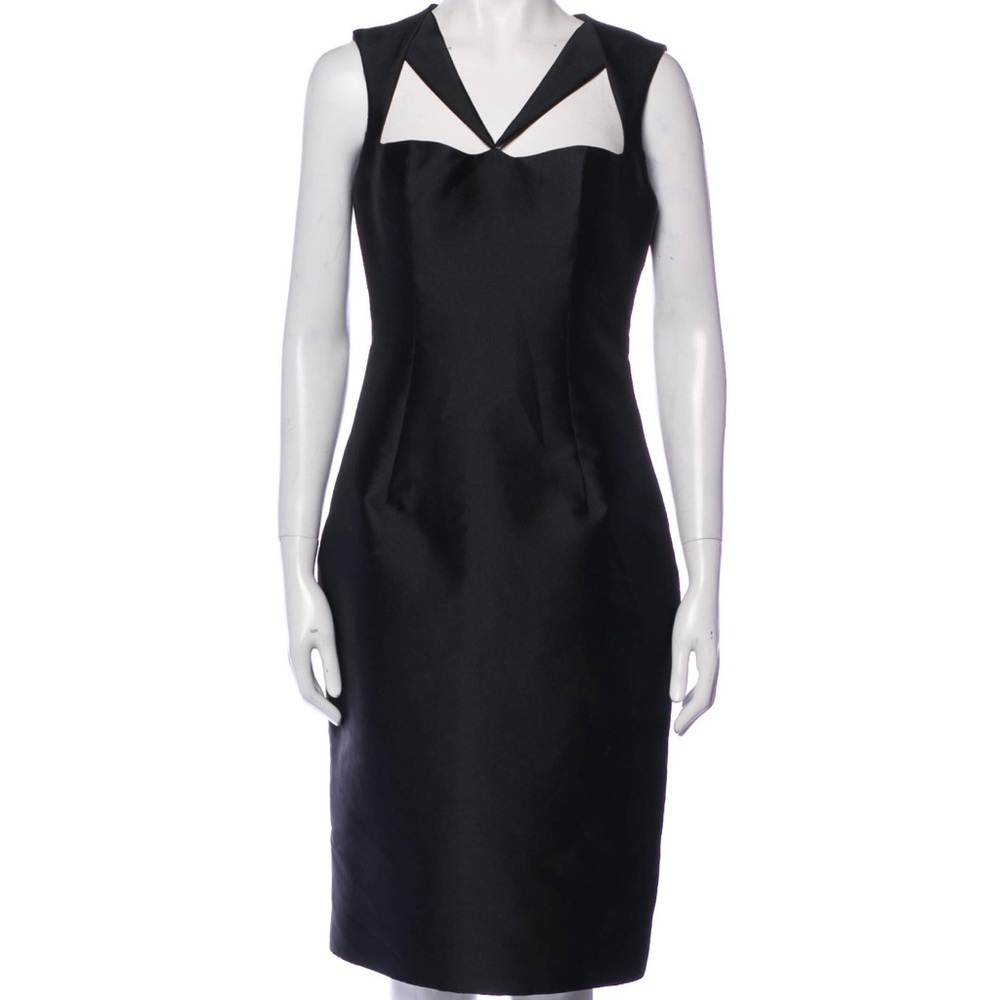 Black V-Neck Knee-Length Dress New w/ Tags